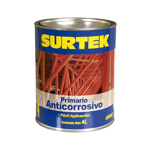 [SP50356] Esmalte anticorrosivo para metal 4 Lt color rojo óxido