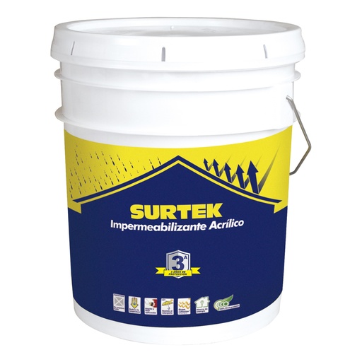 [IMT3] Cubeta de impermeabilizante 19 Lt color rojo óxido con protección de 3 años