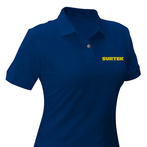 [SPODZC] Playera tipo polo para dama color azul talla CH