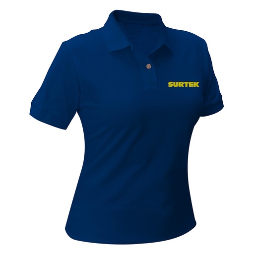 [SPODZM] Playera tipo polo para dama color azul talla M
