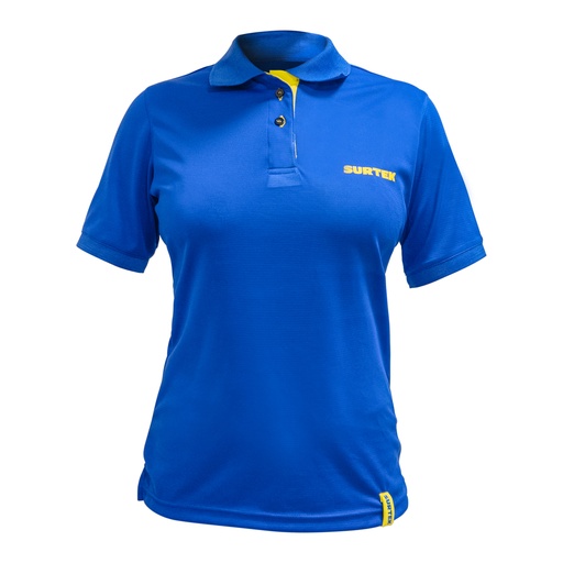 [PDFL] Playera tipo polo dry fit para dama color azul talla G