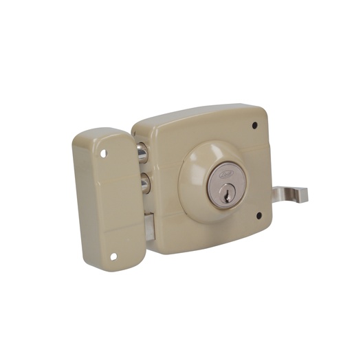 [29CS] Cerradura de sobreponer función instala fácil, derecha, 2 bulones, llave estándar, blíster