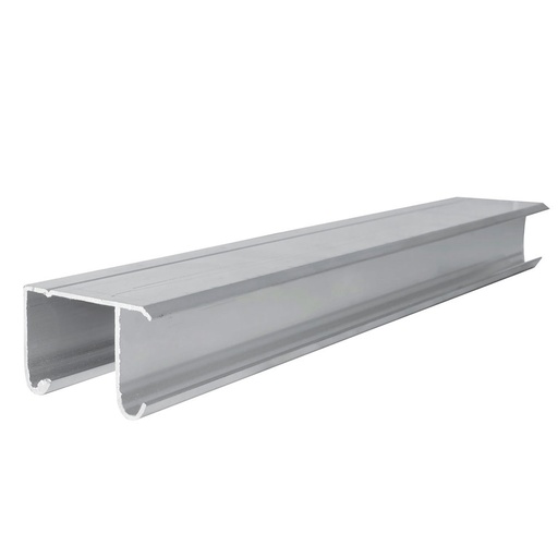[RIALJ2] Riel tipo JJ para clóset 2 m, de aluminio