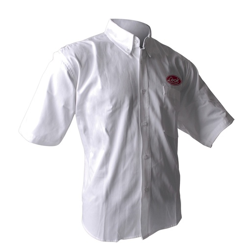 [LCAMCBC] Camisa de manga corta para caballero, color blanco talla CH