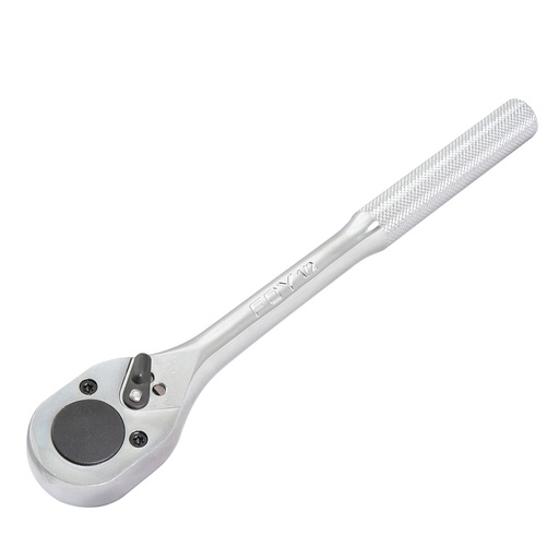 [140446] Matraca reversible para dado cuadro de 1/2", cabeza tipo pera, mango moleteado