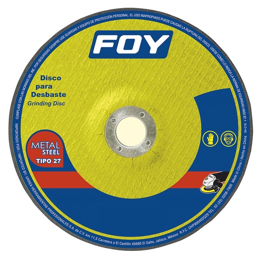 [143525] Disco abrasivo tipo 27 para metal 7" x 3 mm