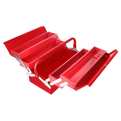 [CMA2] Caja portaherramientas metálica tipo acordeón roja 7" x 16" x 8"