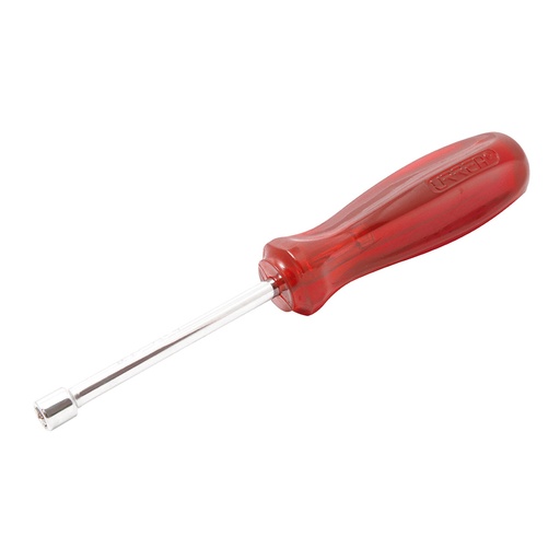 [9208] Destornillador con mango ámbar color rojo, de caja en pulgadas 1/4" x 3"