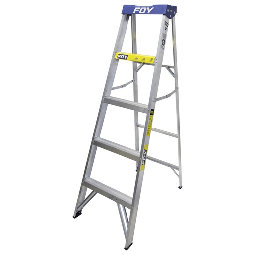 [ETF4] Escalera de tijera tipo 3 de aluminio y tapa plástica con 4 peldaños