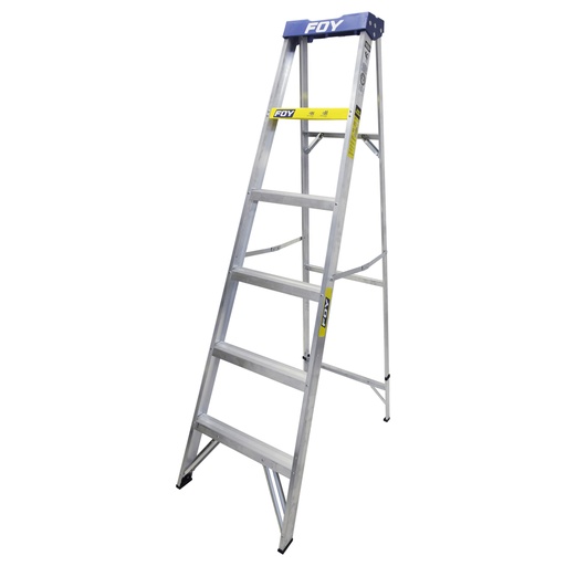 [ETF5] Escalera de tijera tipo 3 de aluminio y tapa plástica con 5 peldaños