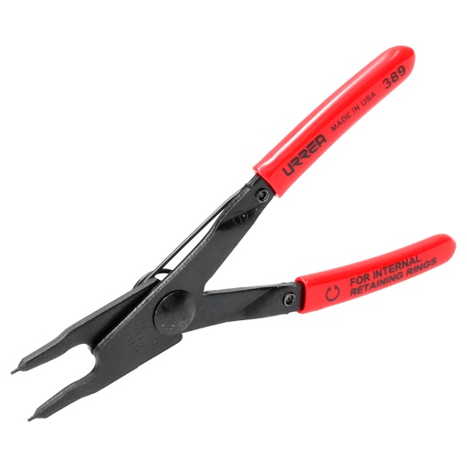 [389] Pinza con mango rubber grip para anillos de retención fijas tipo interno ángulo de 0°