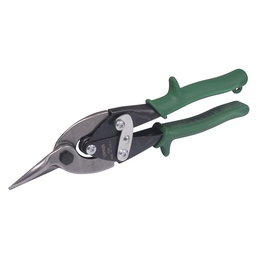 [303R] Tijeras con mango rubber grip para hojalatero tipo aviación derecha, 10"