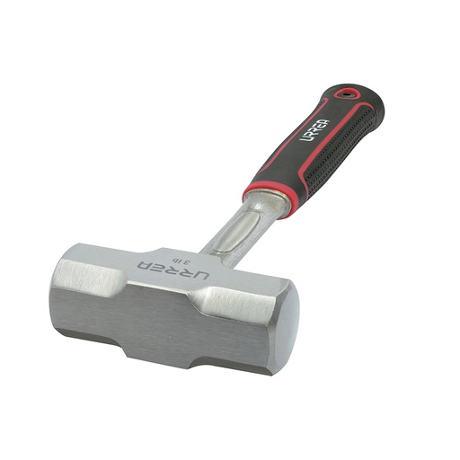 [1434AF] Marro octagonal forjado en una pieza con mango Rubber grip anti-vibración de 12-1/5", 3 lb