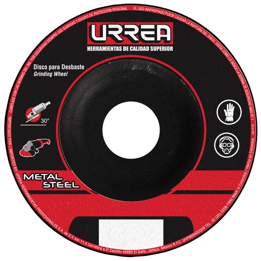 [U368] Disco abrasivo tipo 27 para metal 4-1/2" x 1/8"