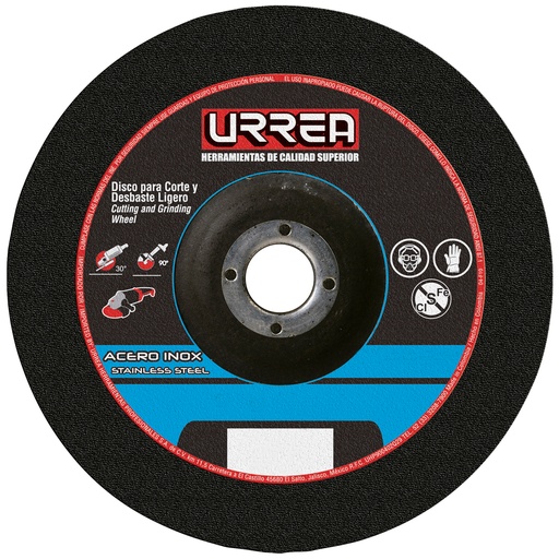 [U372] Disco abrasivo tipo 27 para acero inoxidable 4-1/2" x 1/4"