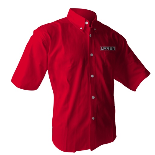 [CAMC201C] Camisa de manga corta para caballero color rojo talla CH