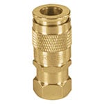 [19029] Cople rápido de latón, cuerda 1/4 NPT, Truper CORUM