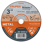 [12544] Disco Tipo 41 de 3' x 1 mm corte fino de metal, Sable DICOF-3010