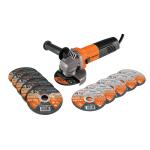 [101544] Esmeriladora 4-1/2' 800 W, 5 discos de corte y 6 desbaste ESMA-4-1/2A9D