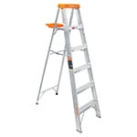 [10335] Escalera de tijera tipo ll 5 peldaños y bandeja, Truper EST-25