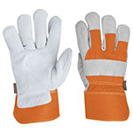[14245] Guantes de carnaza y loneta, unitalla, Truper GU-235