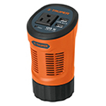 [15725] Inversor de corriente 120 W tipo vaso, 2 puertos USB, Truper INCO-120