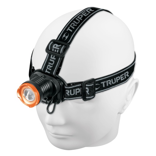 [102129] Linterna de minero, 80 lúmenes, 1 LED, recargable, Truper LI-CA-80R