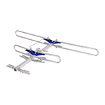 [48470] Antena aérea para TV, tipo dura oro de 4 elementos, Volteck ANDO-4