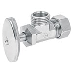[49109] Llave angular 1/2' x 1/2' de compresión tipo barrilito ANG-03