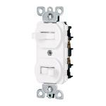 [47729] Interruptor dúplex de palanca, Standard, blanco, Volteck APDO-SB