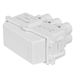 [48132] Interruptor sencillo, línea Italiana, color blanco, Volteck APSE-IB