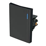[47990] Interruptor de 3 vías, 3 módulos, línea Española, negro APSE3-EEN