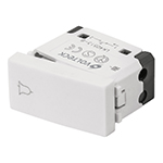[48323] Interruptor para timbre, línea Oslo, color blanco, Volteck APTI-OB