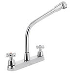 [45626] Mezcladora inox 8' p/fregadero, cuello cobra, cruceta, Aqua AQF-89