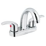 [49693] Mezcladora cromo 4' para lavabo, nariz curva, palanca, Aqua AQM-52