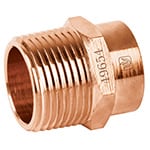 [49654] Conector de cobre, rosca exterior 3/4', Foset CC-612