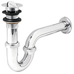 [49337] Céspol p/lavabo latón c/contra tipo moneda, cromo, 1-1/4' CE-208