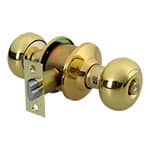 [43458] Cerradura tipo oval para recámara, latón brillante, Hermex CEPO-12R