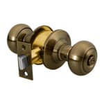 [43453] Cerradura tipo oval para baño, latón antiguo, Hermex CEPO-22B