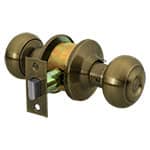 [43454] Cerradura tipo oval para entrada, latón antiguo, Hermex CEPO-22E