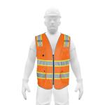 [102440] Chaleco de seguridad de alta visibilidad, naranja, mediano CHS-900N-M