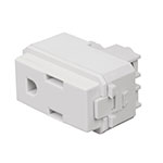 [48131] Contacto sencillo, 2 polos + tierra, línea Italiana, blanco COA-IB