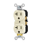 [46100] Contacto dúplex, 2 polos 3 hilos, 20 A, Standard, marfil CODO-MS