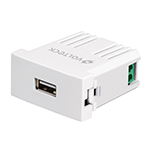 [46086] Cargador USB a la pared, 2.1A, línea Oslo, color blanco CUSB-OB