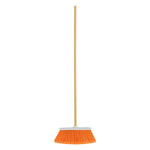 [57055] Escoba grande cerdas de PVC, tipo cepillo, bastón de madera ES-220C