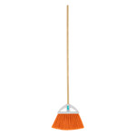 [57052] Escoba grande cerdas de PVC, tipo abanico, bastón de madera ES-250A