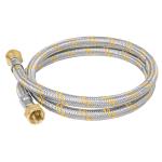 [49515] Manguera para gas, acero inox, 3/8' x 3/8', 100 cm, Foset FGA-10X