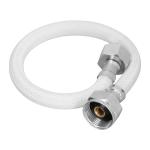 [45310] Manguera para WC, vinilo blanco, 1/2' x 7/8', 35 cm, Foset FWC-35B