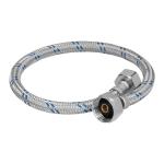 [49126] Manguera para WC, aluminio, 50 cm, 1/2' x 7/8', Foset FWC-50