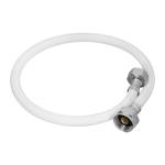 [45315] Manguera para WC, vinilo blanco, 1/2' x 7/8', 60 cm, Foset FWC-60B